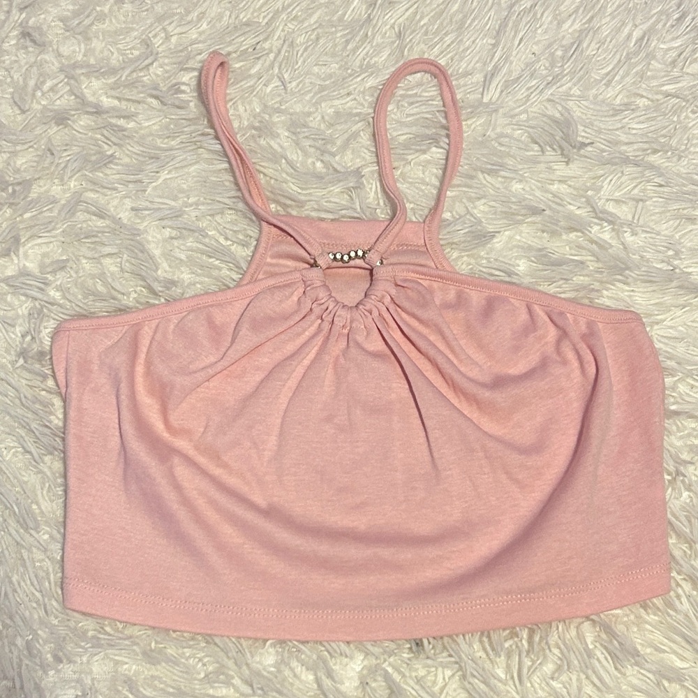 Pink Heart Halter Top